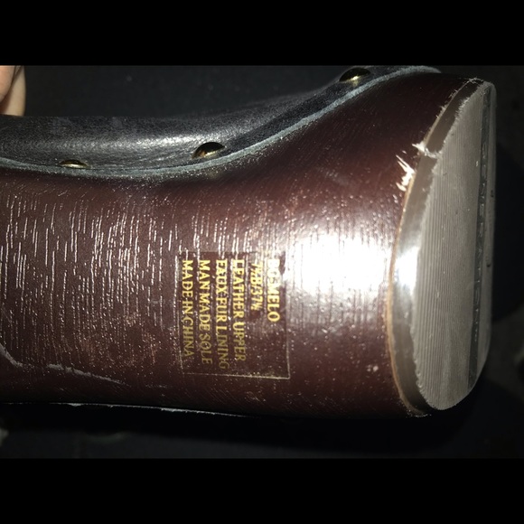 Black Ankle Booties with Faux Fur and Gold detail - Picture 7 of 7